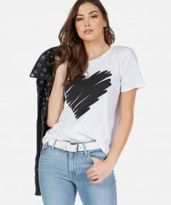 Lauren Moshi Croft Scribble Heart Tops