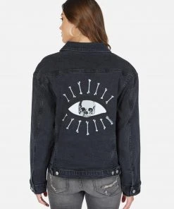Lauren Moshi Spencer Skull Bone Eye Long Sleeve