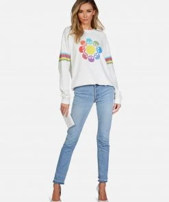 Lauren Moshi Anela Skull Flower Long Sleeve