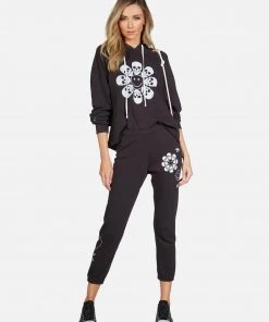 Lauren Moshi Long Sleeve Autumn Happy Skull Flower