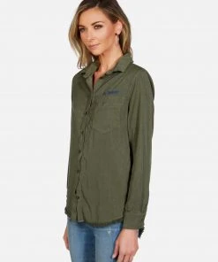 Lauren Moshi Long Sleeve Sloane Spray Happyface