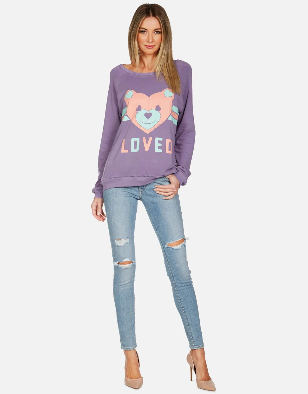 Lauren Moshi LAST CALL Noleta Striped Heart Teddy 7 Lauren Moshi LAST CALL Noleta Striped Heart Teddy