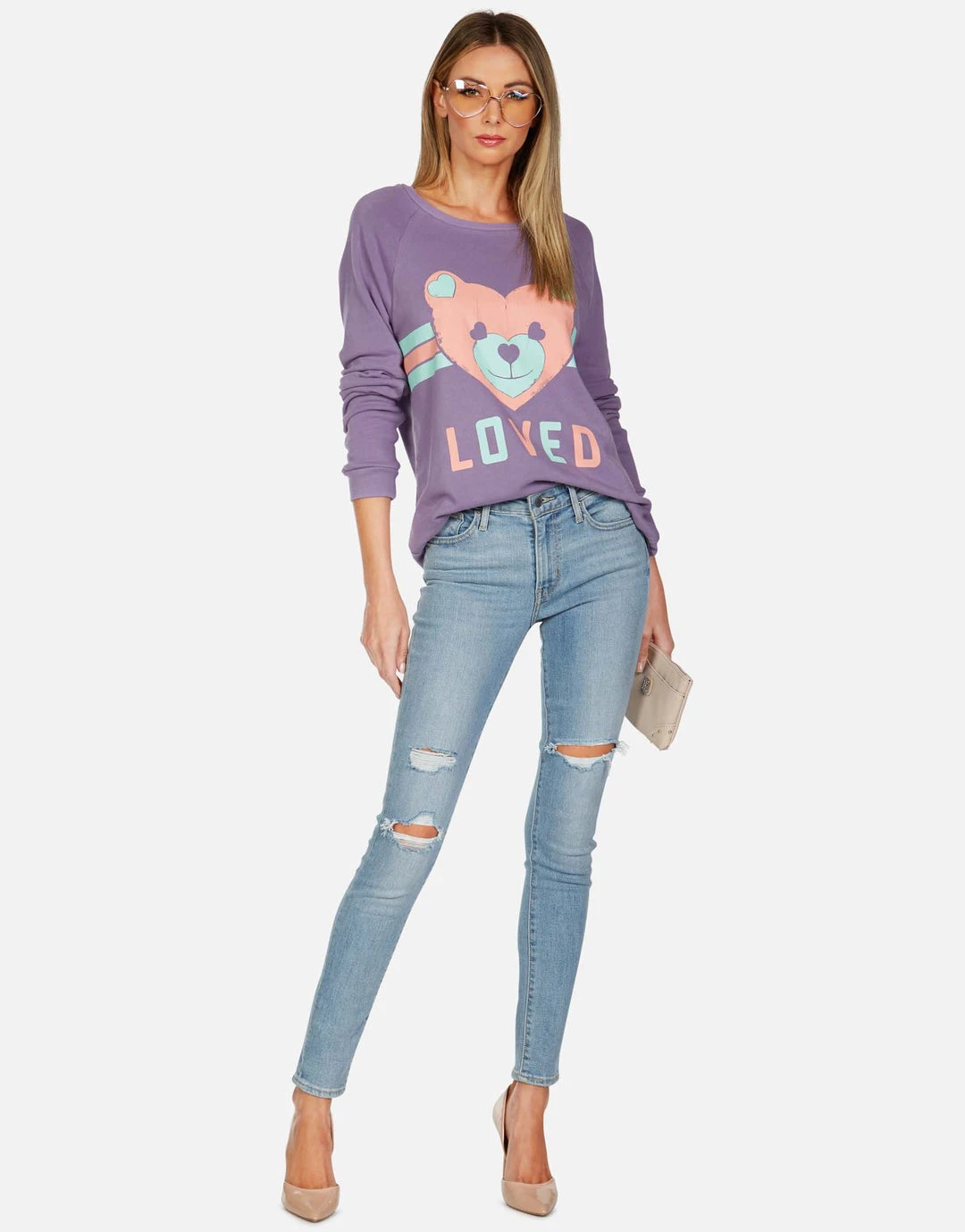 Lauren Moshi LAST CALL Noleta Striped Heart Teddy 2 Lauren Moshi LAST CALL Noleta Striped Heart Teddy