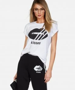 Lauren Moshi Croft Striped Mouth Kisses LAST CALL