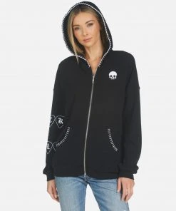 Lauren Moshi Hoodies Koa Music Skull