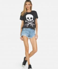 Lauren Moshi Wolf Music Skull Short Sleeve