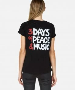 Lauren Moshi X Woodstock Bess Woodstock Peace Short Sleeve