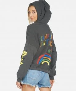 Lauren Moshi Melanie Camp Hair Don't Care Hoodies