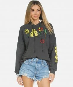 Lauren Moshi Melanie Camp Hair Don't Care Hoodies