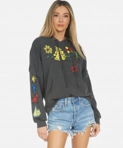 Lauren Moshi Melanie Camp Hair Don't Care Hoodies