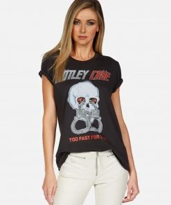 Lauren Moshi X Motley Crue Short Sleeve Wolf Too Fast For Love