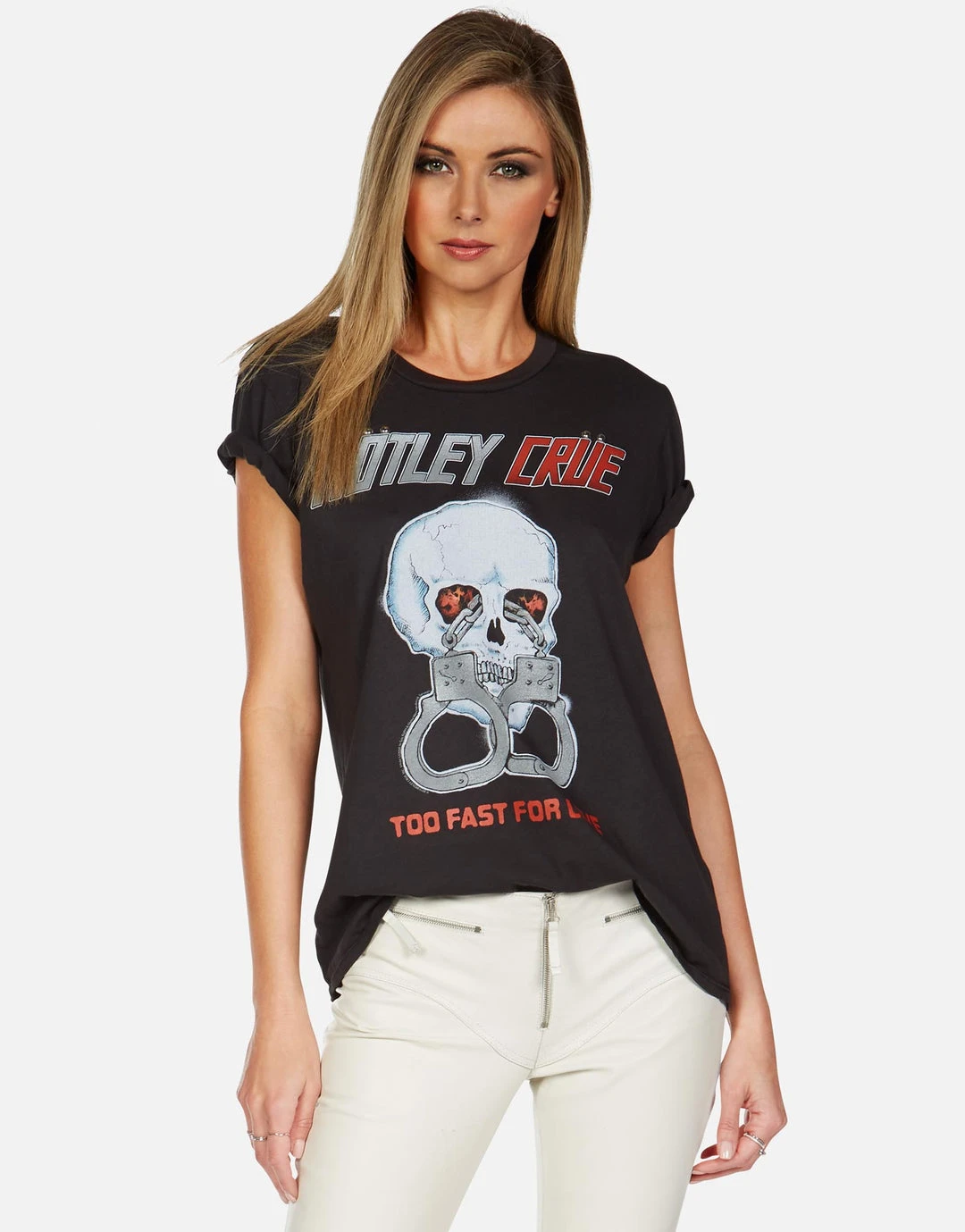 Lauren Moshi X Motley Crue Short Sleeve Wolf Too Fast For Love 1 Lauren Moshi X Motley Crue Short Sleeve Wolf Too Fast For Love