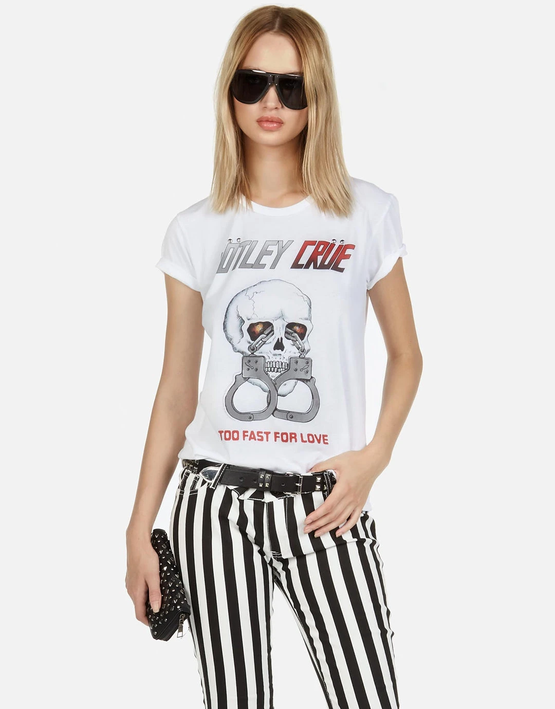 Lauren Moshi X Motley Crue Short Sleeve Wolf Too Fast For Love 6 Lauren Moshi X Motley Crue Short Sleeve Wolf Too Fast For Love