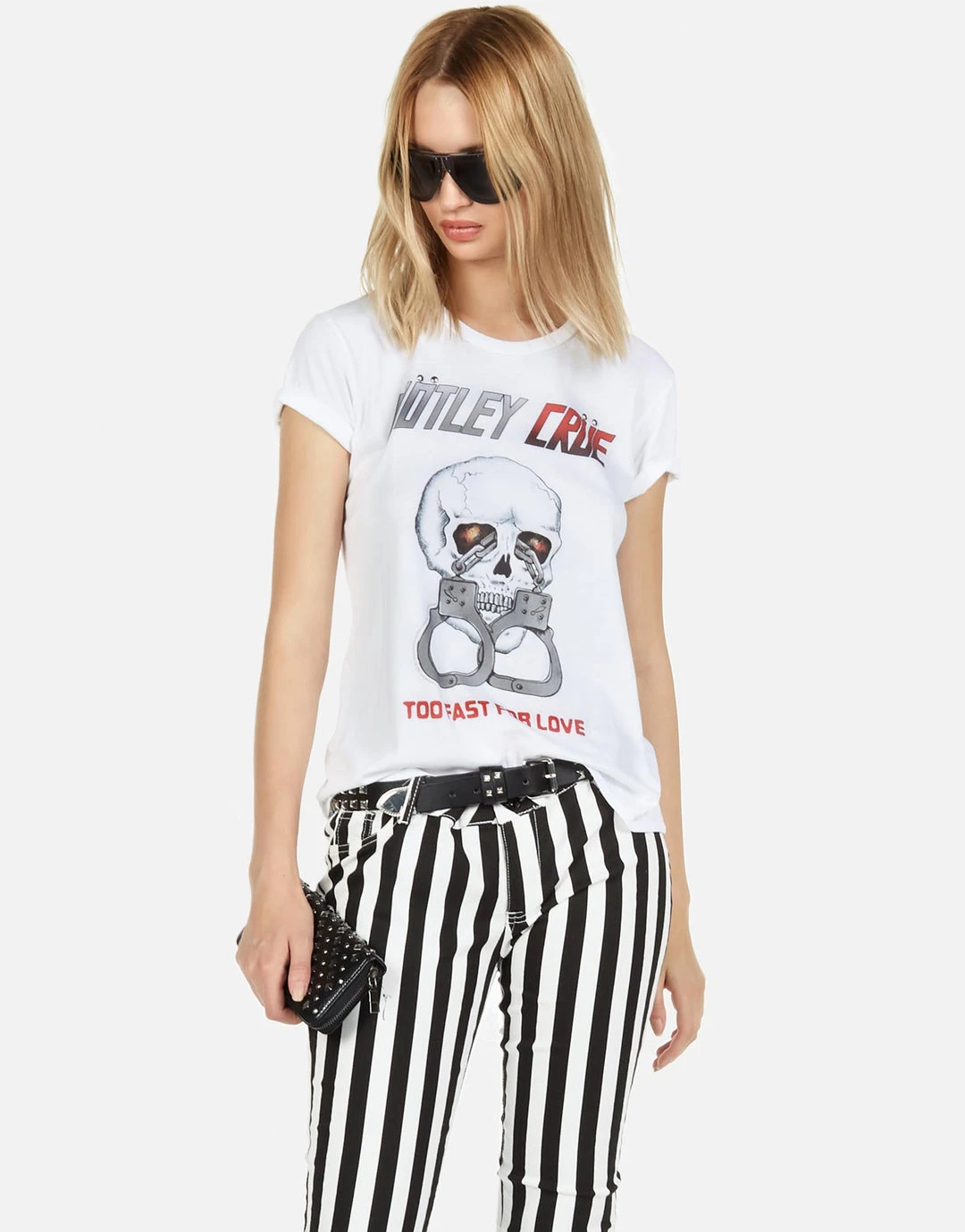 Lauren Moshi X Motley Crue Short Sleeve Wolf Too Fast For Love 8 Lauren Moshi X Motley Crue Short Sleeve Wolf Too Fast For Love