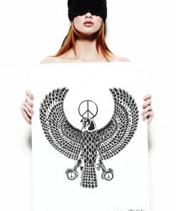 Lauren Moshi Peace Love & Moshi Canvas Peace Eagle