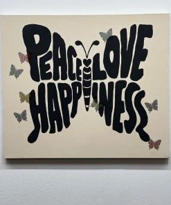 Lauren Moshi Canvas Crystal Love Butterfly